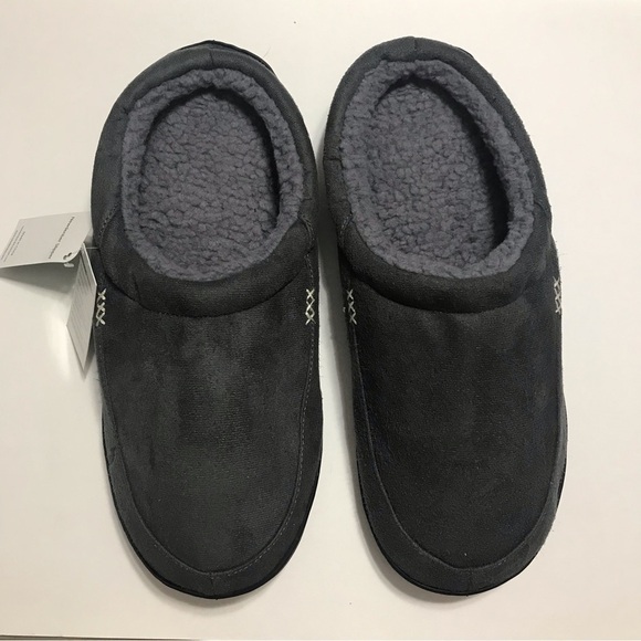 NWT NewDenber Mens Slippers Size 13/14 Dark Gray - Picture 1 of 9
